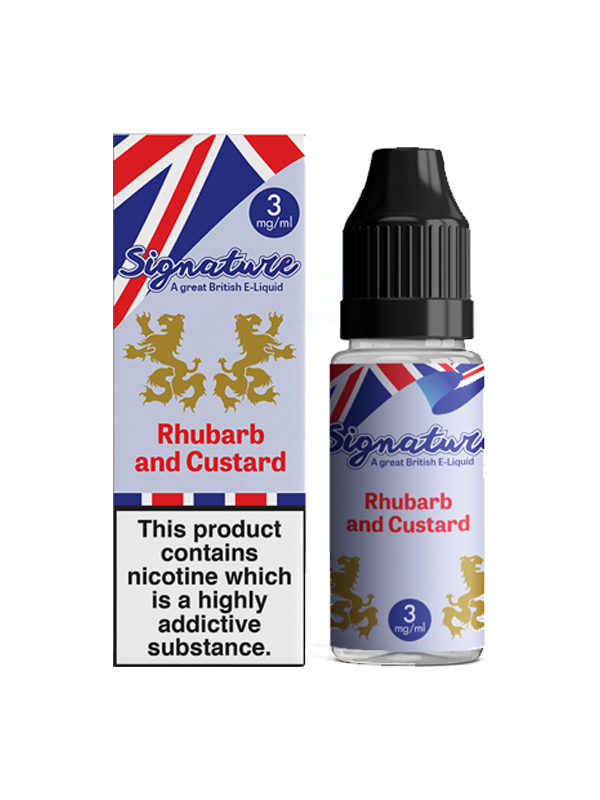 Rhubarb and Custard - Signature E Liquid 10ml - NYKECIGS