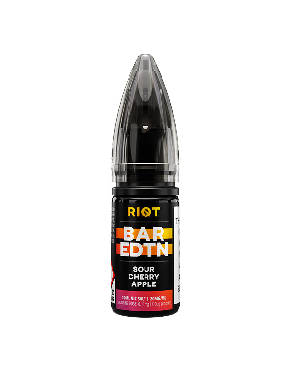 Sour Cherry Apple BAR EDTN Riot Squad Salts Eliquids 10ml NYKecigs The Gourmet Vapor Shop