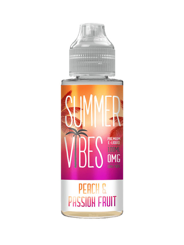 Summer Vibes Peach & Passion Fruit E Liquid 120ml NYKecigs The Gourmet Vapor Shop