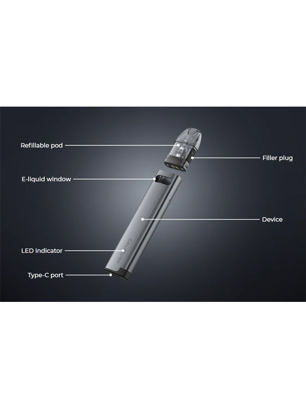 UWELL Caliburn A2S Pod Kit 15W NYKecigs The Gourmet Vapor Shop