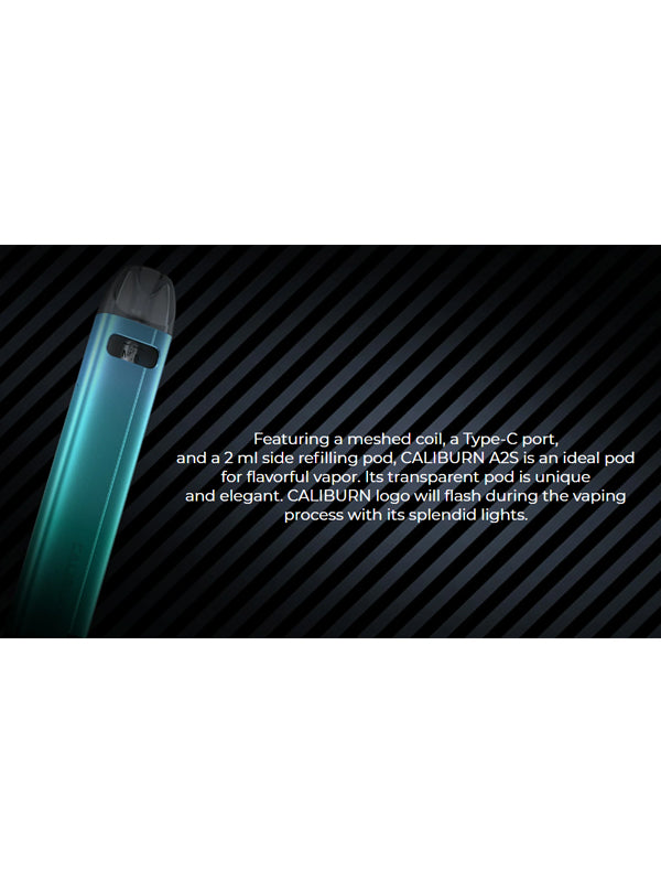 UWELL Caliburn A2S Pod Kit 15W NYKecigs The Gourmet Vapor Shop