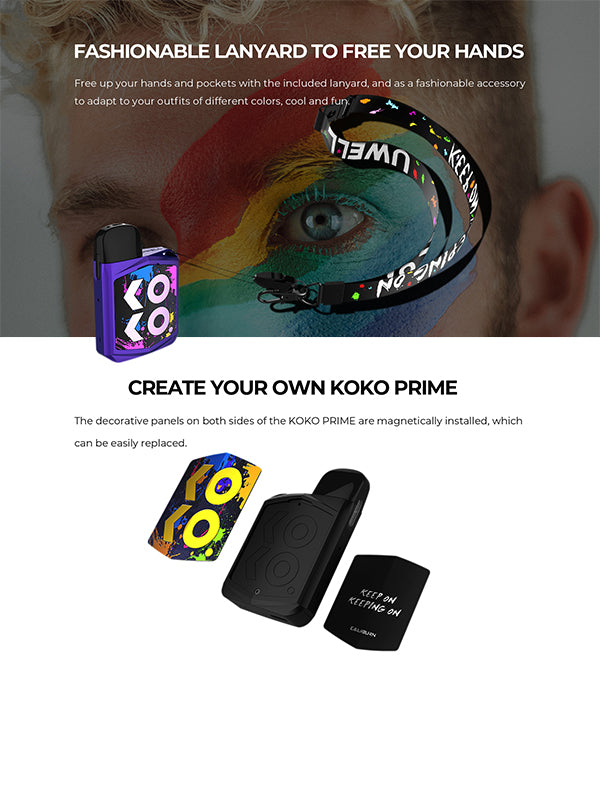 Uwell Caliburn KOKO Prime Pod Kit NYKecigs.com The Gourmet Vapor Shop