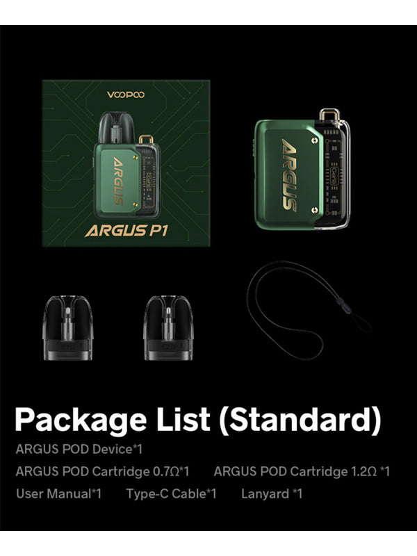 Voopoo ARGUS P1 Pod Kit 20W NYKecigs The Gourmet Vapor Shop