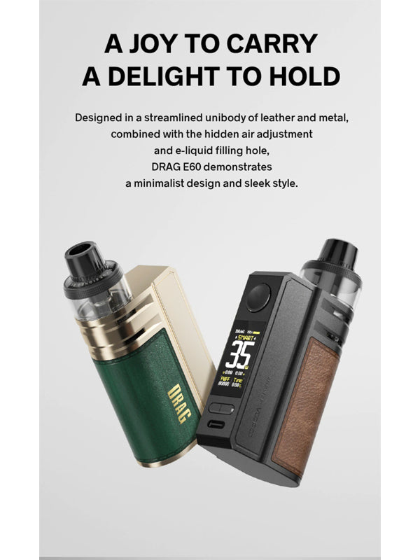 Voopoo DRAG E60 Pod Kit 60W NYKecigs The Gourmet Vapor Shop