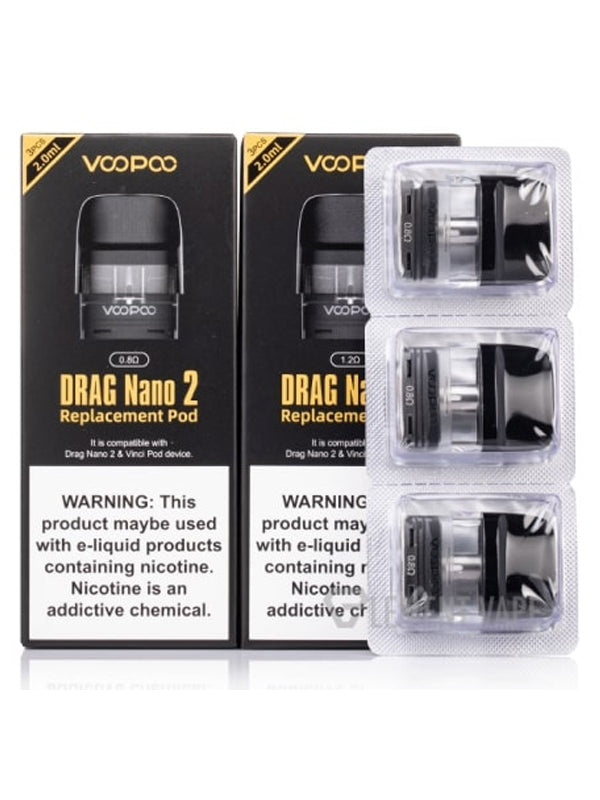 voopoo drag nano 2 Voopoo Drag Nano 2 Replacement Pods (3 Pack) – NYKecigs