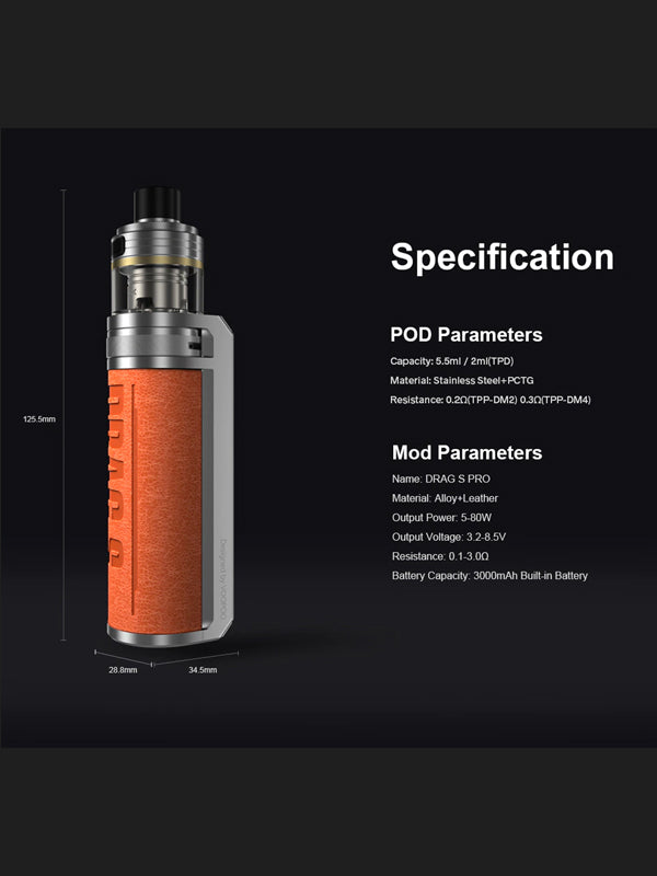 NEW Voopoo Drag S Pro 80w Pod Kit NYKecigs.com NYK VAPE The Gourmet Vapor Shop