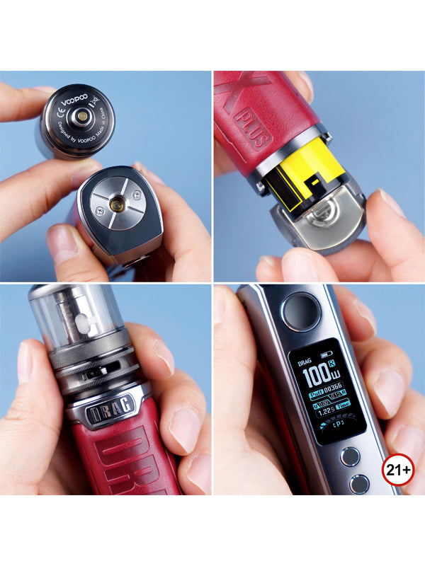 Voopoo DRAG X Plus 100W Pod Mod Kit NYkecigs.com The Gourmet Vapor Shop