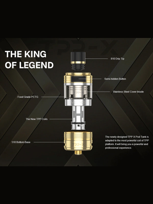 Voopoo TPP-X Pod Tank NYKecigs Voopoo TPP-X Pod Tank NYKecigs