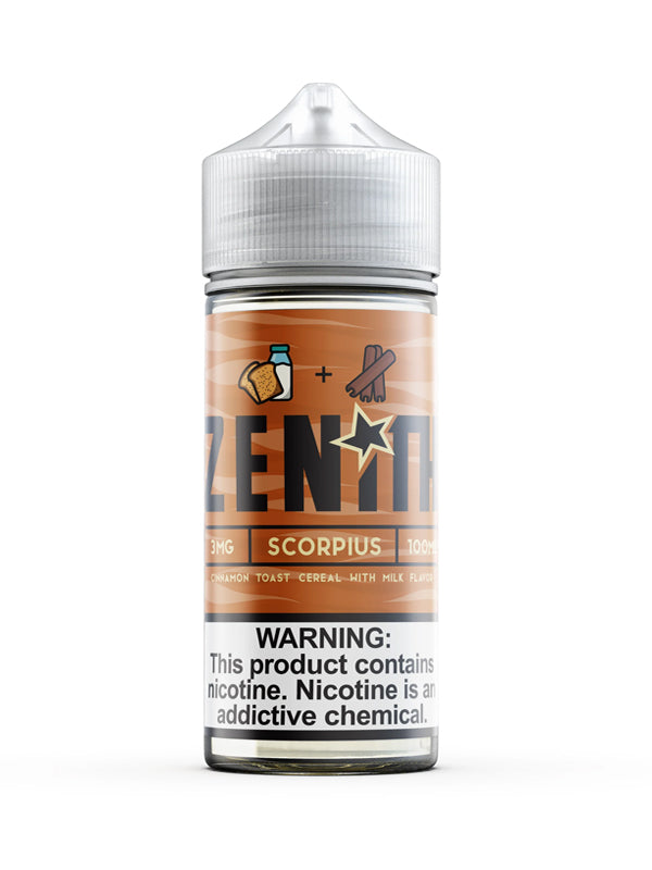 Zenith Scorpius E Liquid 120ml Shortfill NYKecigs.com The Gourmet Vapor Shop