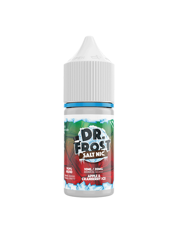 Dr Frost Apple and Cranberry Ice Salt Nic E Liquid 10ml NYKecigs.com
