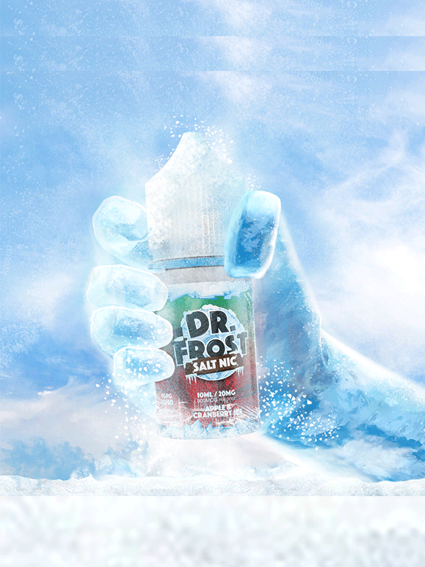 Dr Frost Apple and Cranberry Ice Salt Nic E Liquid 10ml NYKecigs.com