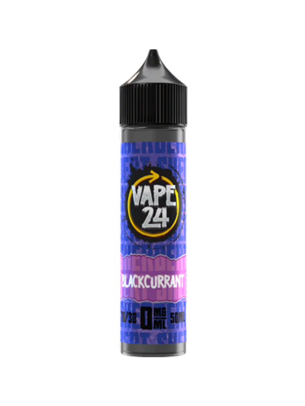 Vape 24 Blackcurrant 70/30 60ml E-Liquids - NYKecigs.com