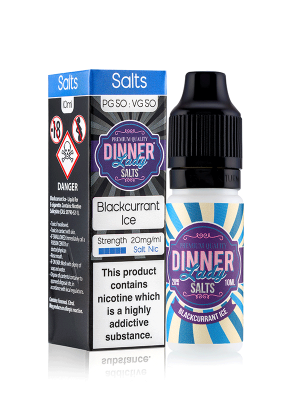 Vape Dinner Lady Blackcurrant Ice Nic Salts 10ml E-Liquid NYKecigs.com