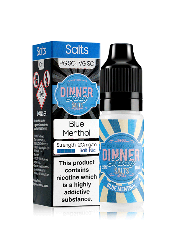 Vape Dinner Lady Blue Menthol Nic Salts 10ml E-Liquid NYKecigs.com