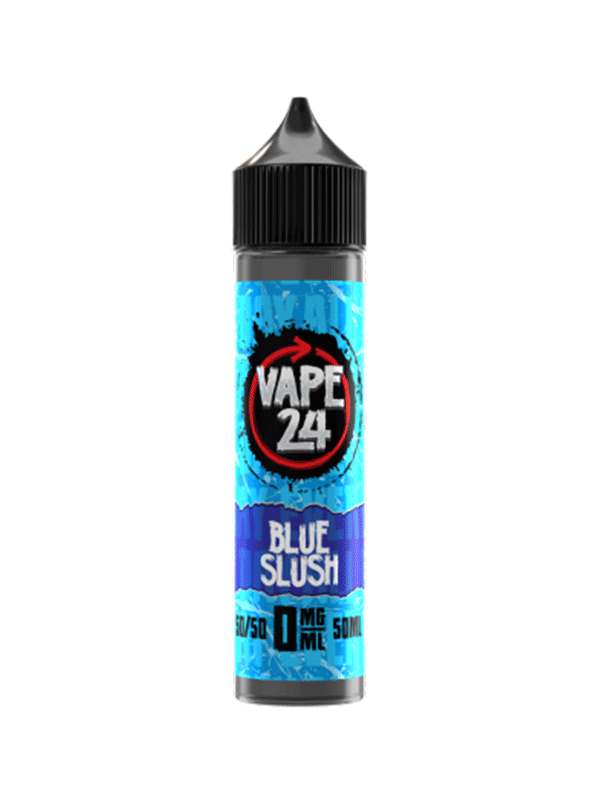 Vape 24 Blue Slush 50/50 60ml E-Liquids - NYKecigs.com