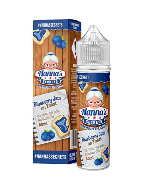 Nannas Secrets Originals Blueberry Jam On Toast E-Liquid 60mls