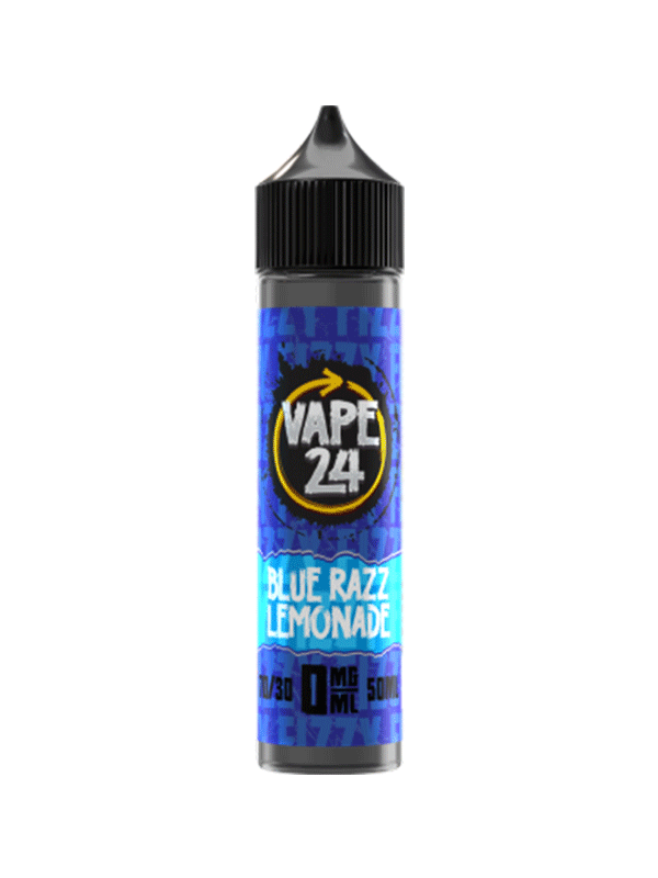 Vape 24 Blue Razz Lemonade 70/30 60ml E-Liquids - NYKecigs.com