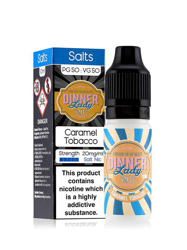 Vape Dinner Lady Caramel Tobacco Nic Salts 10ml E-Liquid NYKecigs.com