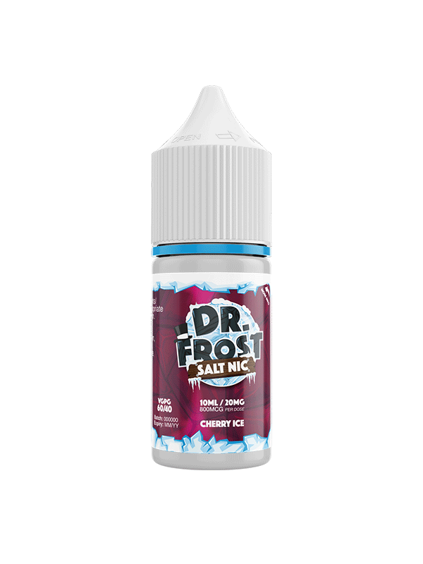 Dr Frost Cherry Ice Salt Nic E Liquid 10ml NYKecigs.com