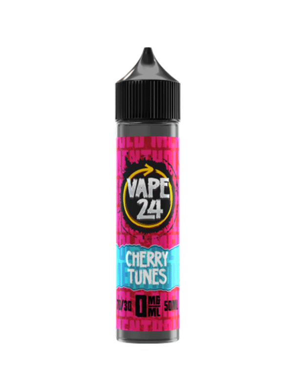 Vape 24 Cherry Tunes 70/30 60ml E-Liquids - NYKecigs.com