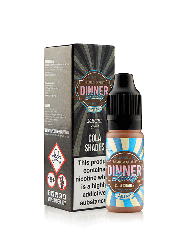 Vape Dinner Lady Cola Shades Ice Nic Salts 10ml E-Liquid NYKecigs.com