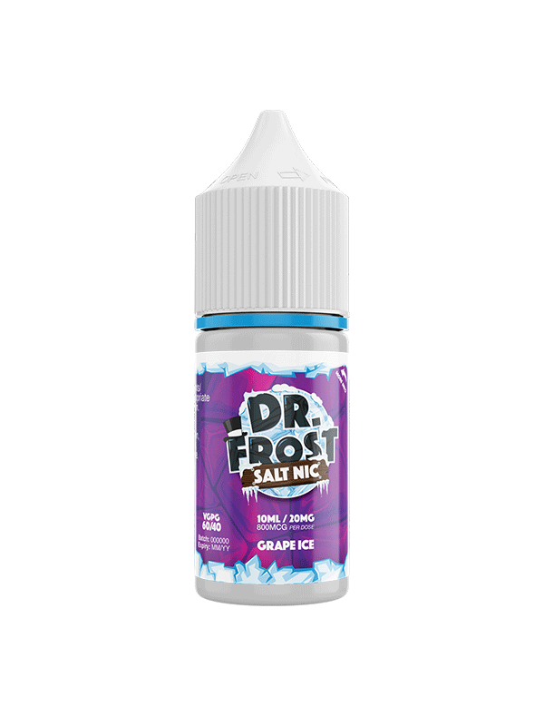 Dr Frost Grape Ice Salt Nic E Liquid 10ml NYKecigs.com