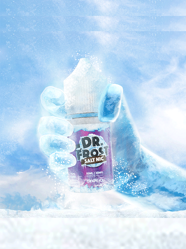 Dr Frost Grape Ice Salt Nic E Liquid 10ml NYKecigs.com
