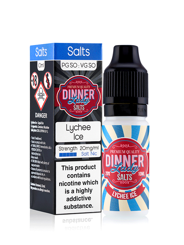 Vape Dinner Lady Lychee Ice Nic Salts 10ml E-Liquid NYKecigs.com