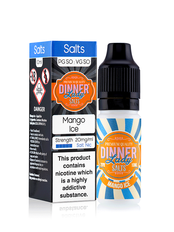 Vape Dinner Lady Mango Ice Nic Salts 10ml E-Liquid NYKecigs.com