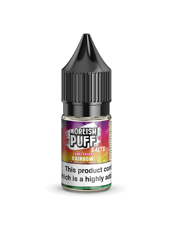 Moreish Puff Rainbow Candy Drops Nic Salt 10ml E Liquid NYKecigs.com