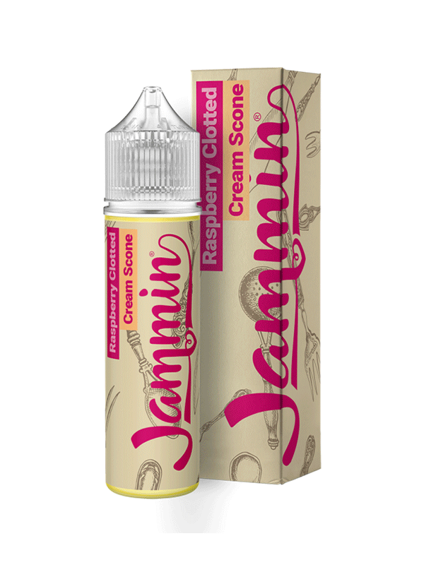 Jammin Vape Co Raspberry Clotted Cream Scone E Liquid 60ml NYKecigs.com
