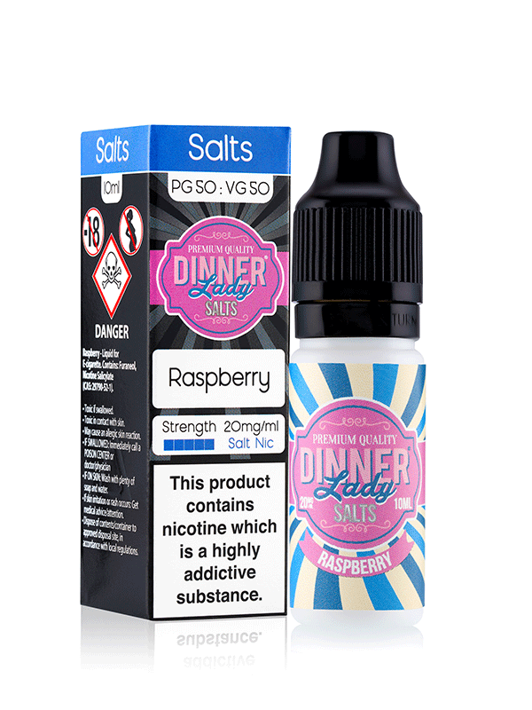 Vape Dinner Lady Raspberry Nic Salts 10ml E-Liquid NYKecigs.com