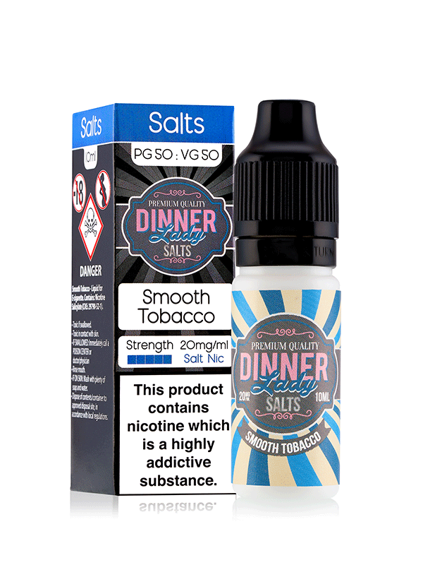 Vape Dinner Lady Smooth Tobacco Nic Salts 10ml E-Liquid NYKecigs.com
