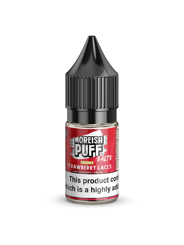 Moreish Puff Strawberry Laces Nic Salt 10ml E Liquid NYKecigs.com