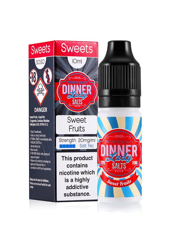 Vape Dinner Lady Sweet Fruits Nic Salts E-Liquid 10ml NYKecigs.com